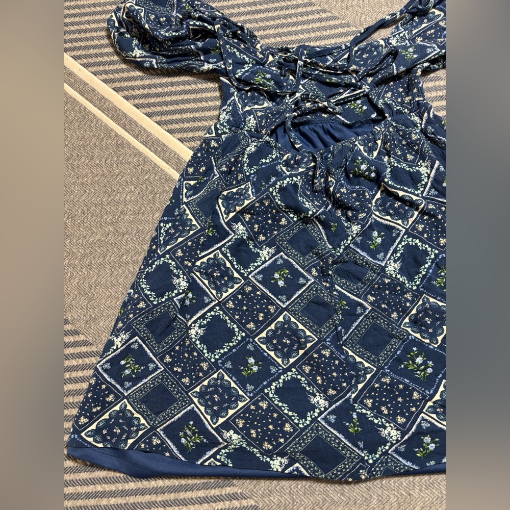 Altar'd State Blue Patterned Dress - Picture 9 of 15